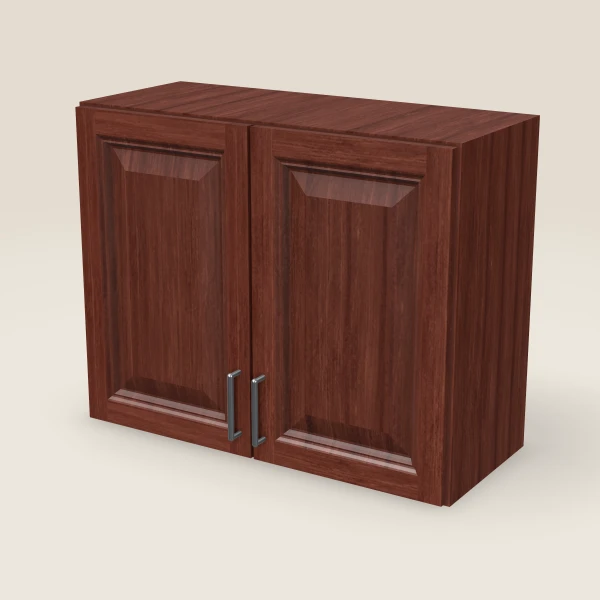 30" Double Door Wall Cabinet — 24" High, 3D picture
