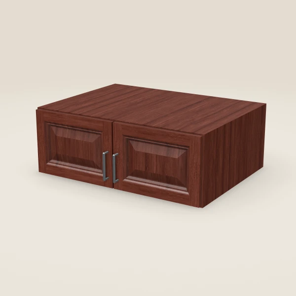 33" Double Door Wall Cabinet — 12" High, 3D picture