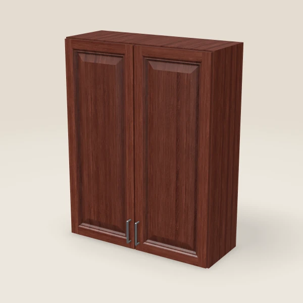 33" Double Door Wall Cabinet — 42" High, 3D picture