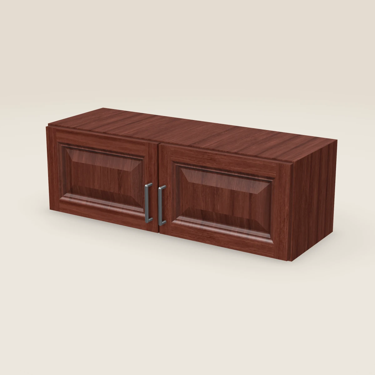 36" Double Door Wall Cabinet — 12" High, 3D picture