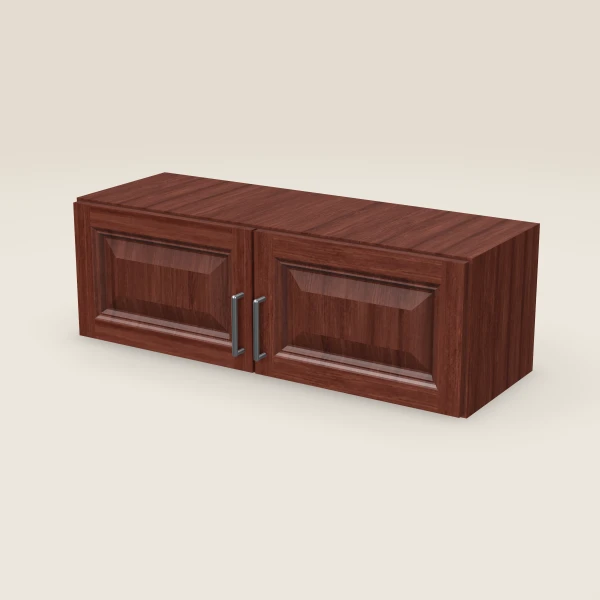 36" Double Door Wall Cabinet — 12" High, 3D picture