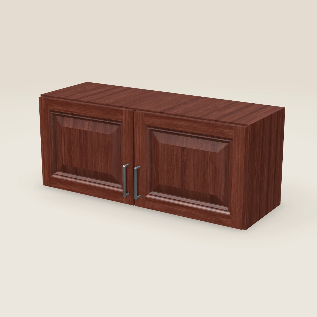 36" Double Door Wall Cabinet — 15" High, 3D picture
