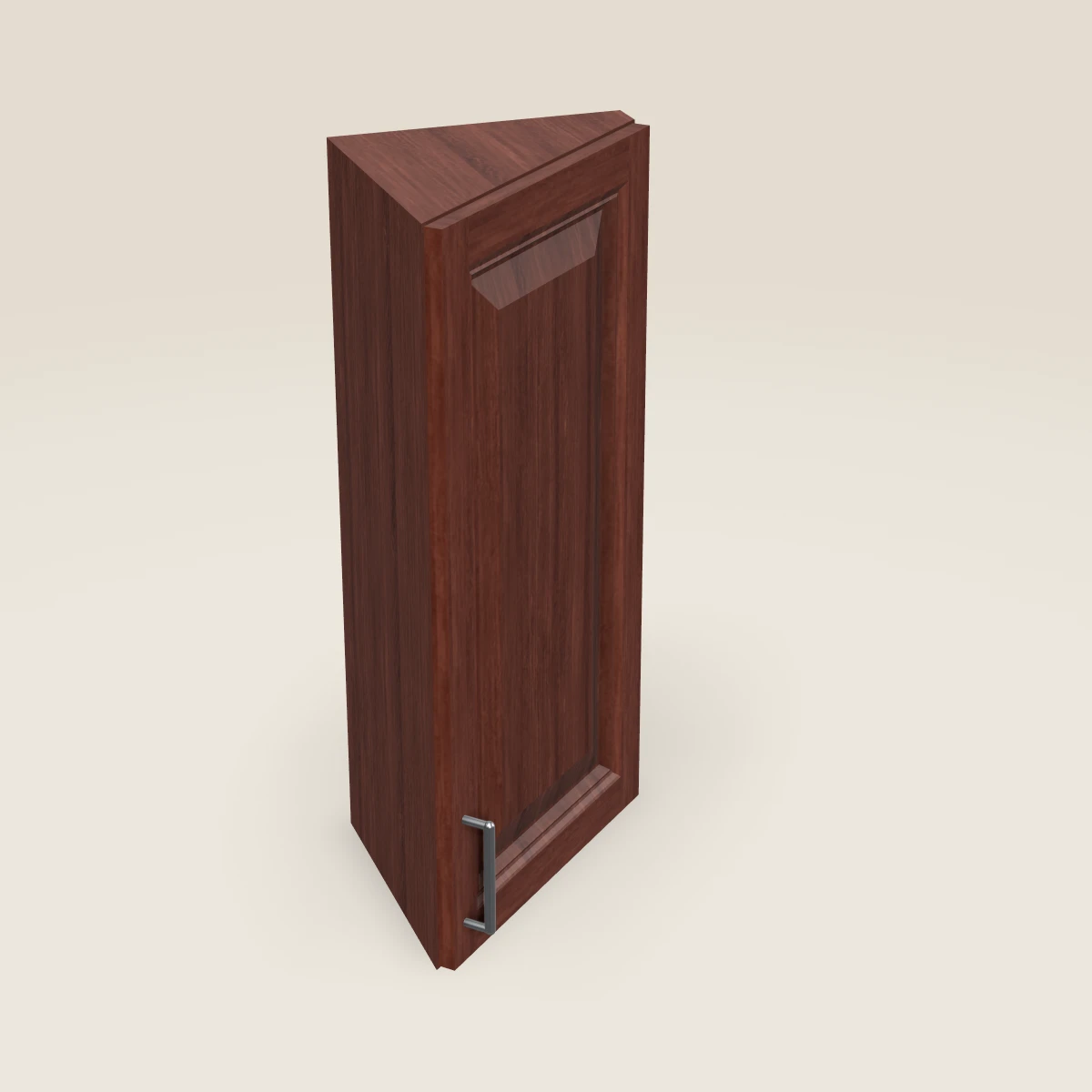 Esquinero en ángulo de pared de 12" — 30" de alto, imagen en 3D