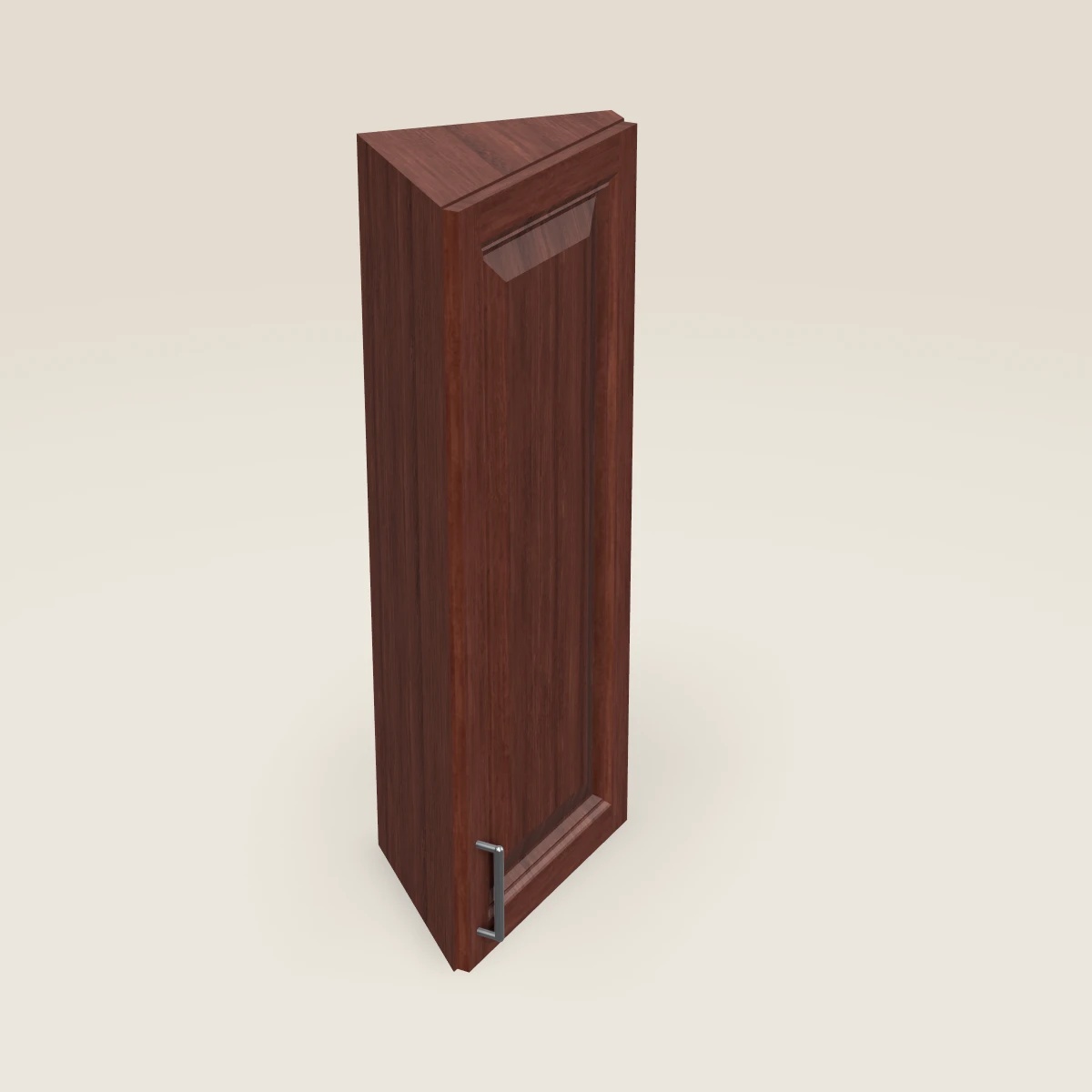 Esquinero en ángulo de pared de 12" — 36" de alto, imagen en 3D
