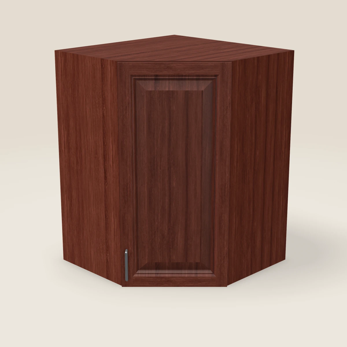 27" Wall Diagonal Corner Cabinet — 36" High, 3D picture