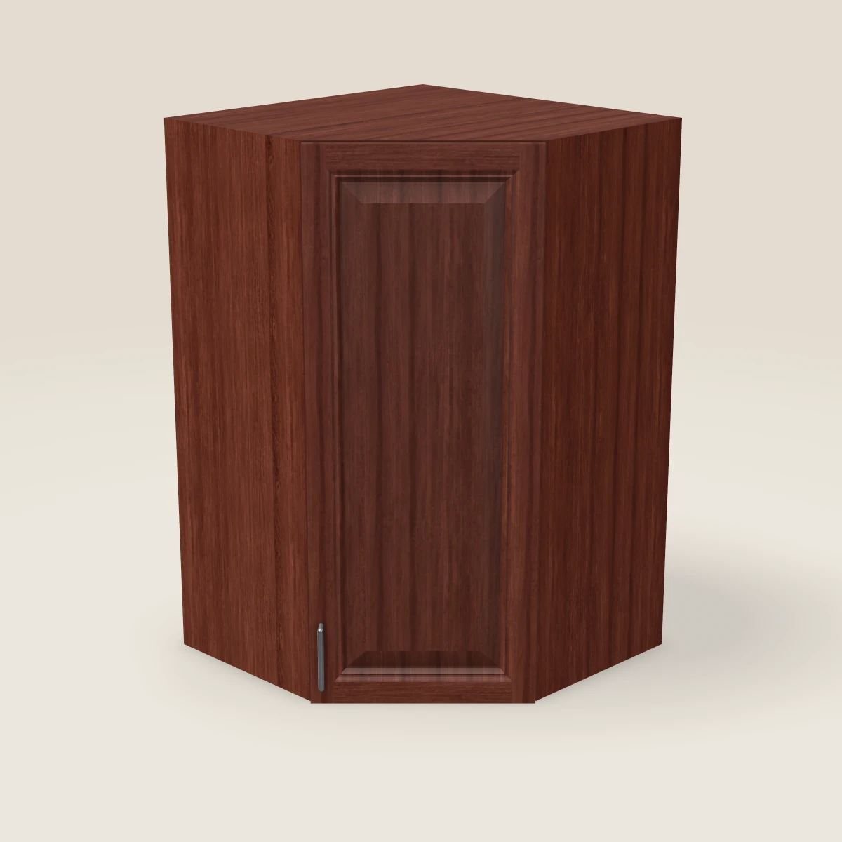 27" Wall Diagonal Corner Cabinet — 42" High, 3D picture