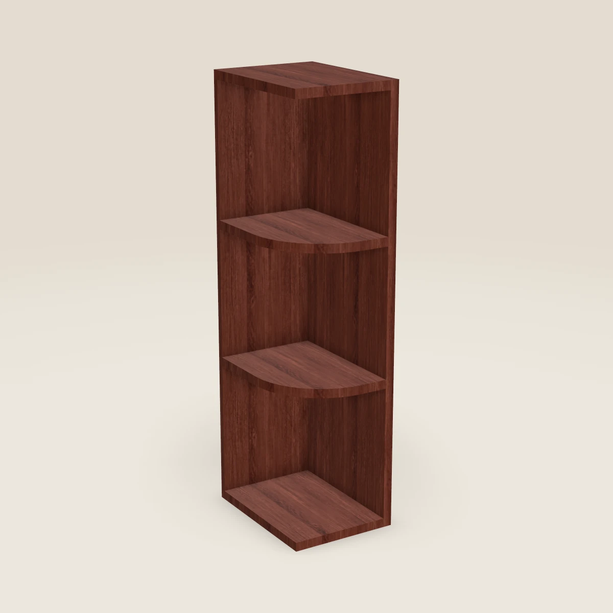 9" Wall End Shelf Cabinet — 36" High, 3D picture