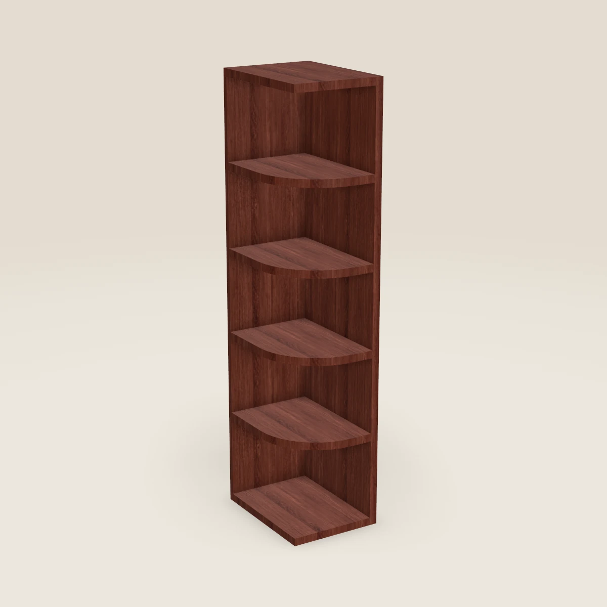 Gabinete de pared con repisa de extremo de 9" — 42" de alto, imagen en 3D
