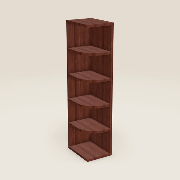 9" Wall End Shelf Cabinet — 42" High, 3D picture