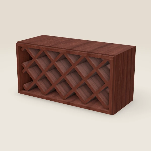 30" Wall Wine Rack — 15" High, 3D picture