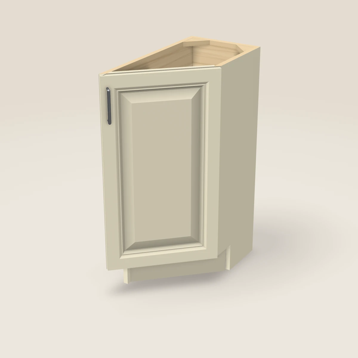 12" Base Angle Corner Cabinet, 3D picture