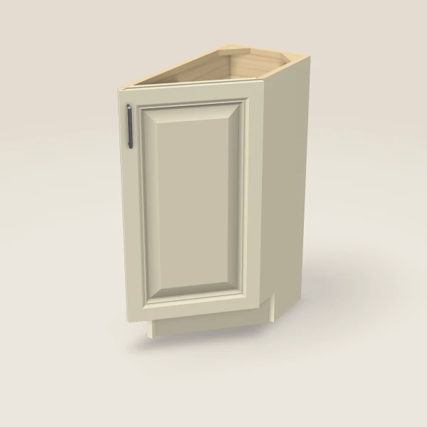 12" Base Angle Corner Cabinet, 3D picture