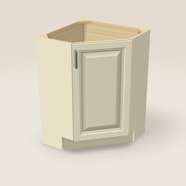 24" Base End Corner Cabinet, 3D picture