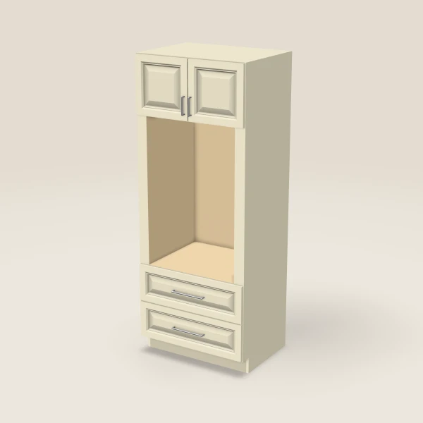33" Wall Oven Pantry — 84" High, 3D picture
