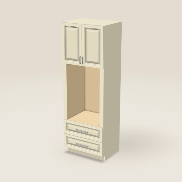 33" Wall Oven Pantry — 96" High, 3D picture