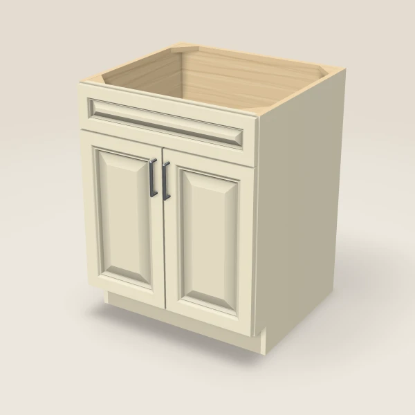 27" Sink Base Cabinet, 3D picture