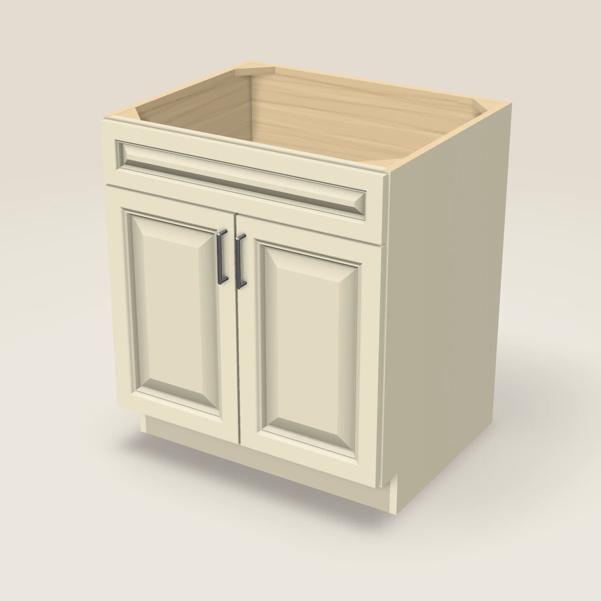30" Sink Base Cabinet, 3D picture