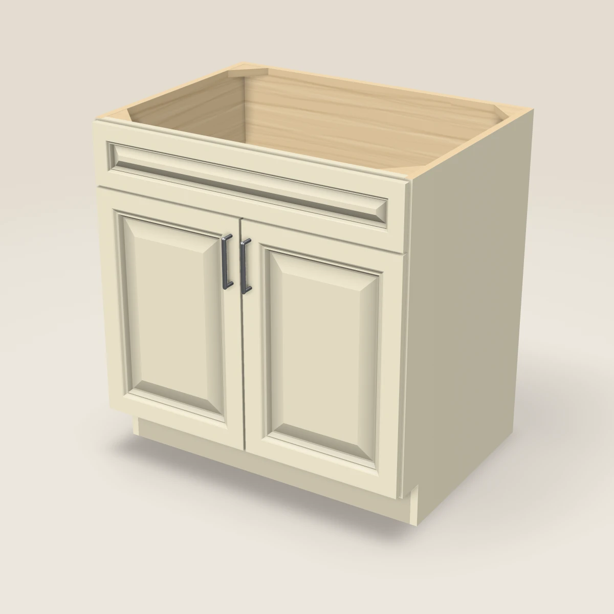33" Sink Base Cabinet, 3D picture