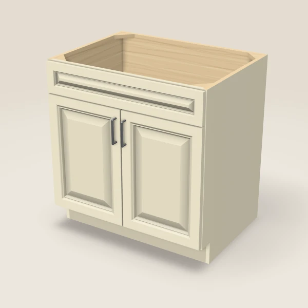 33" Sink Base Cabinet, 3D picture