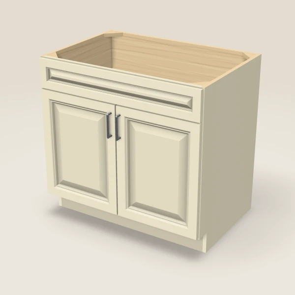 36" Sink Base Cabinet, 3D picture