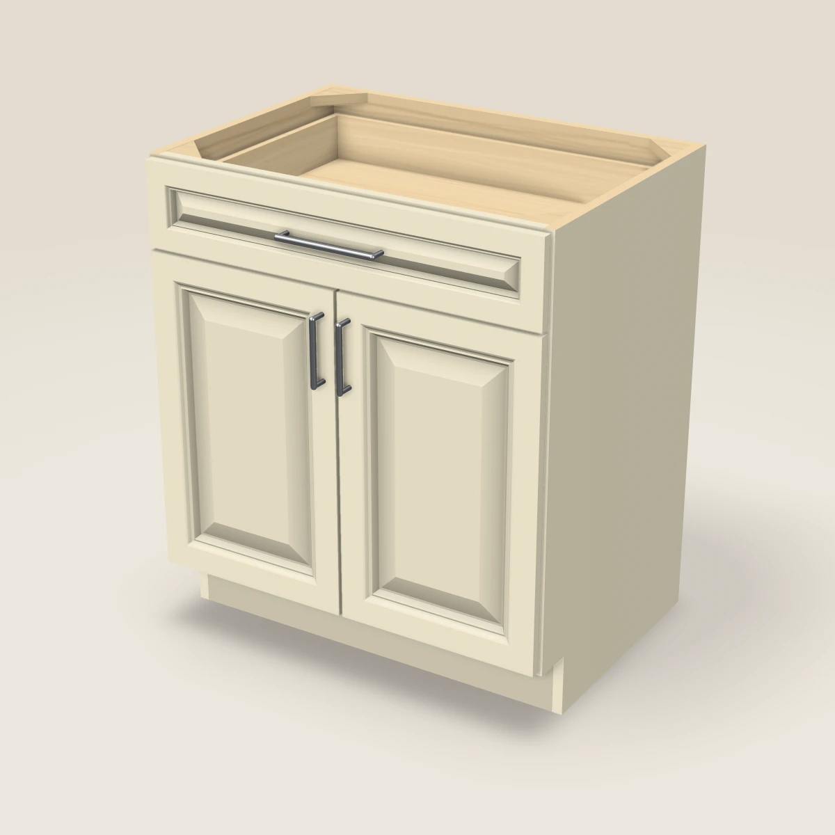 30" Double Door Vanity Cabinet, 3D picture