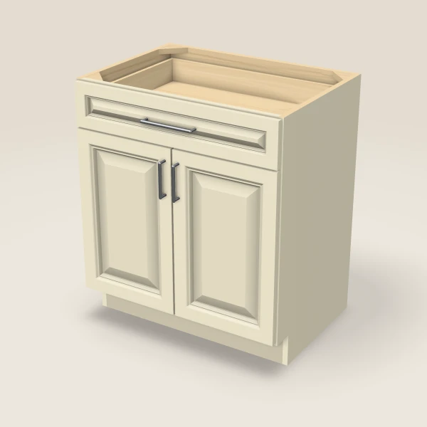 30" Double Door Vanity Cabinet, 3D picture