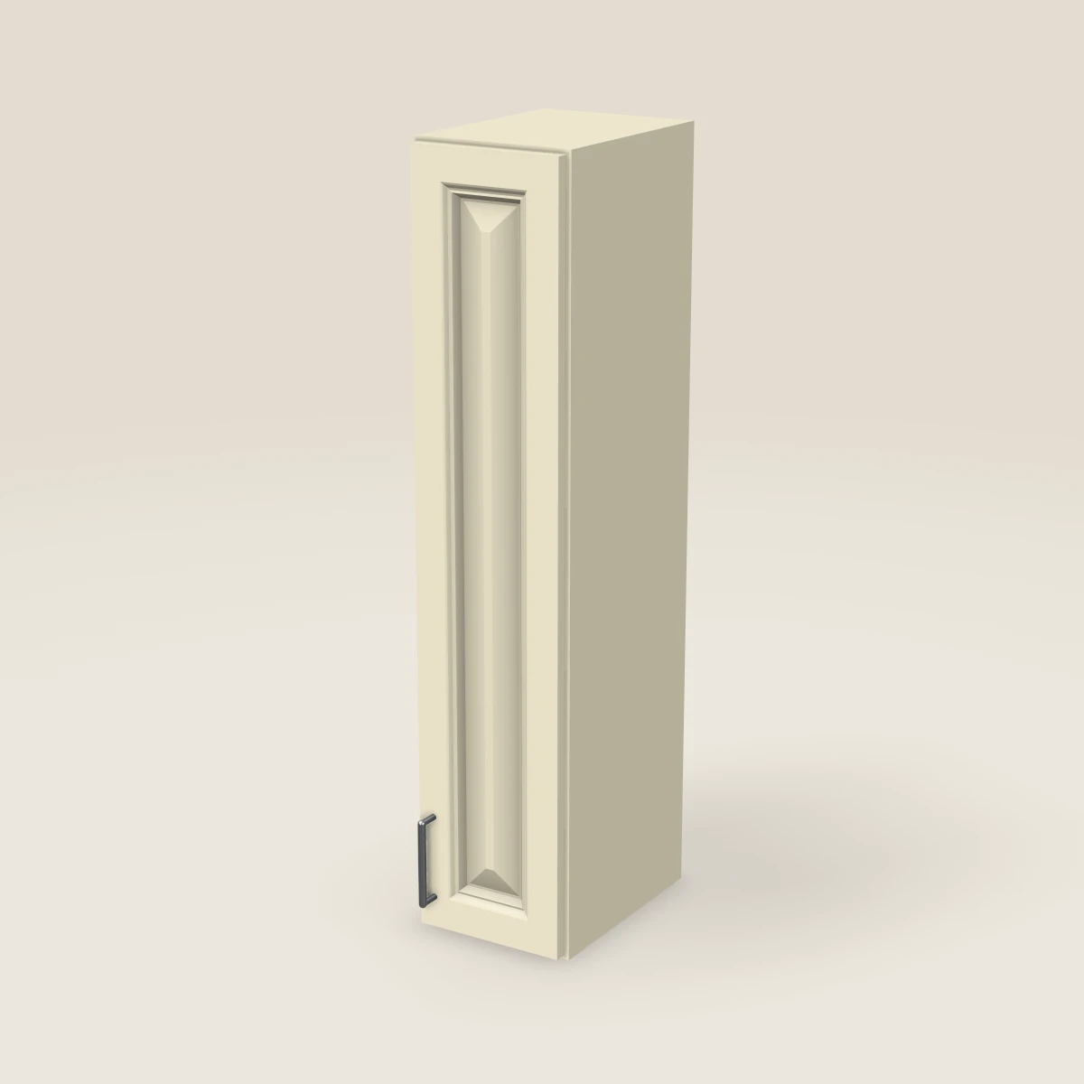 9" Single Door Wall Cabinet — 42" High, 3D picture