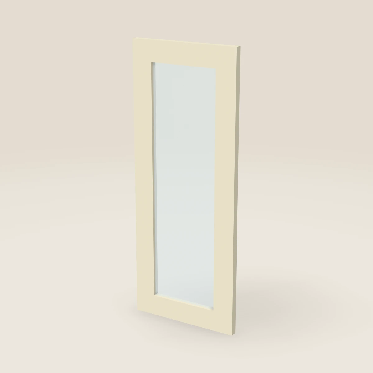 Puerta de vidrio para gabinete de pared de 12" — 30" de alto, imagen en 3D