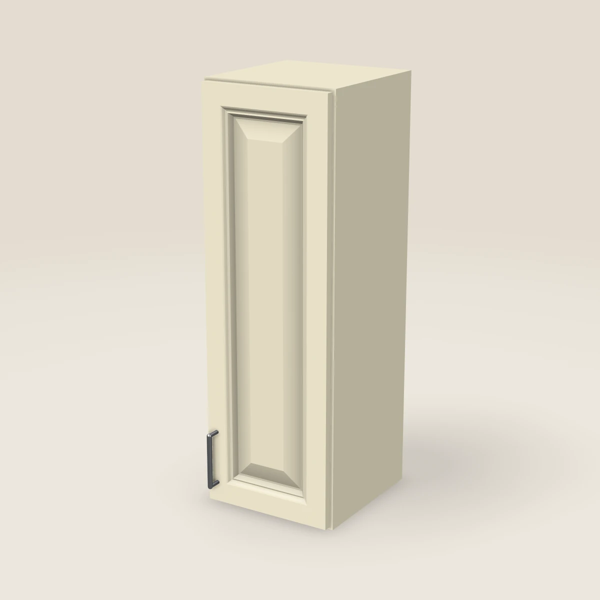 12" Single Door Wall Cabinet — 36" High, 3D picture