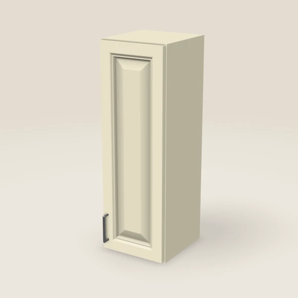 12" Single Door Wall Cabinet — 36" High, 3D picture