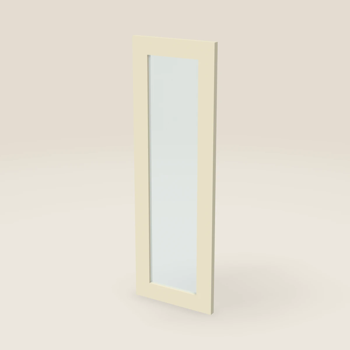 Puerta de vidrio para gabinete de pared de 12" — 36" de alto, imagen en 3D