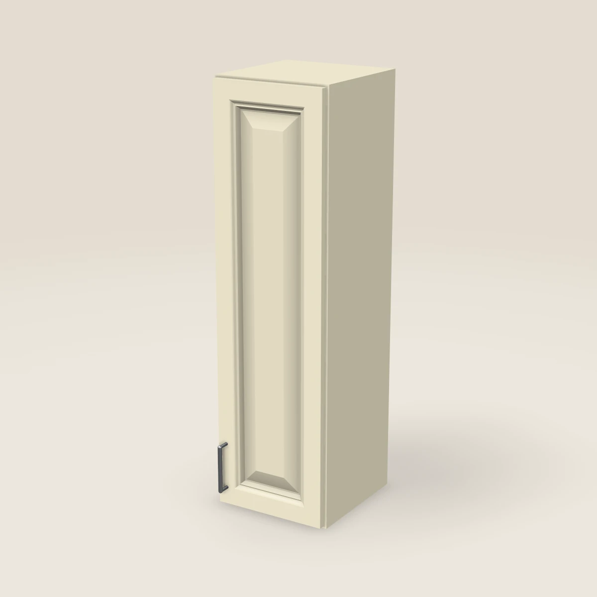 Gabinete de pared de una puerta de 12" — 42" de alto, imagen en 3D