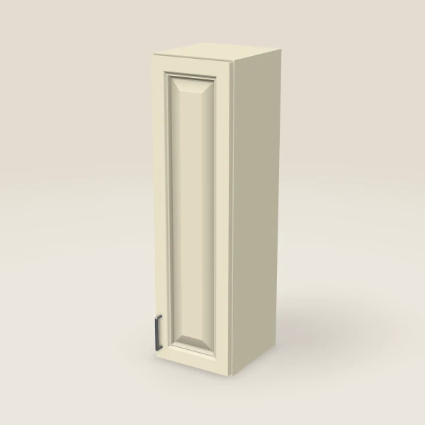 12" Single Door Wall Cabinet — 42" High, 3D picture