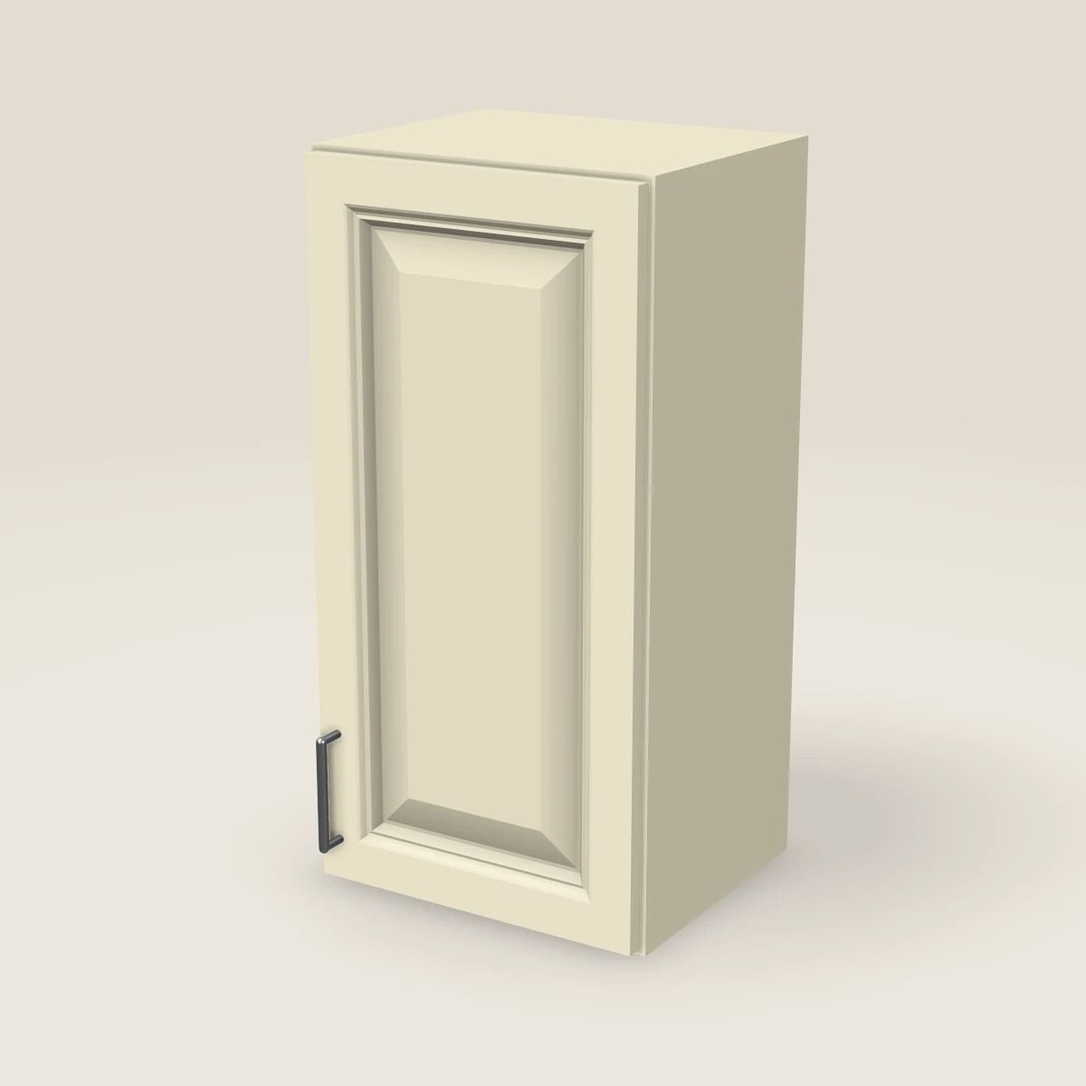 15" Single Door Wall Cabinet — 30" High, 3D picture
