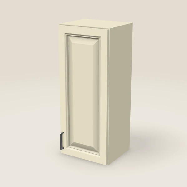 15" Single Door Wall Cabinet — 36" High, 3D picture