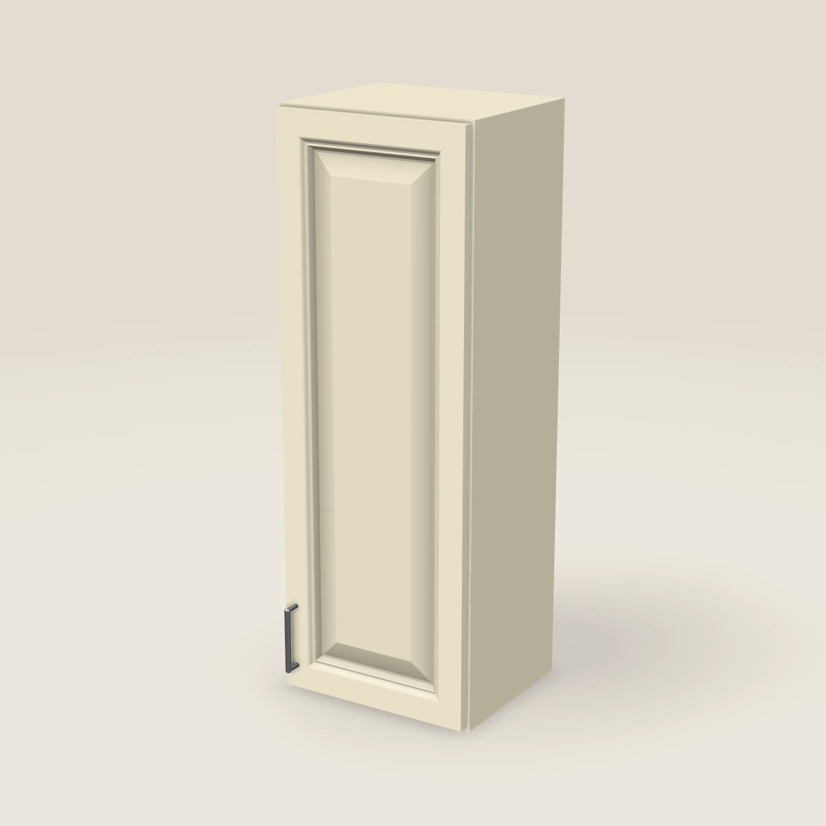 15" Single Door Wall Cabinet — 42" High, 3D picture
