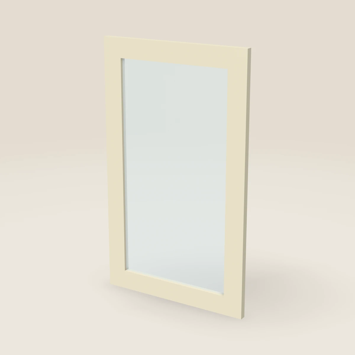 Puerta de vidrio para gabinete de pared de 18" — 30" de alto, imagen en 3D