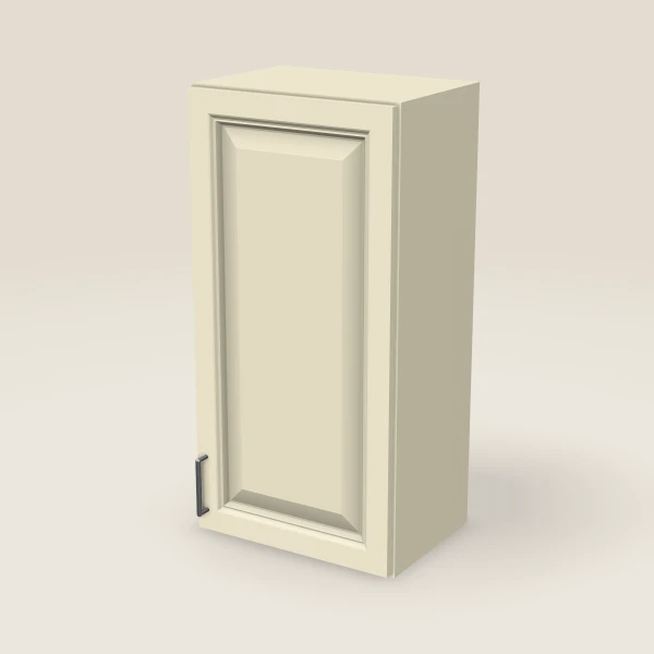 18" Single Door Wall Cabinet — 36" High, 3D picture
