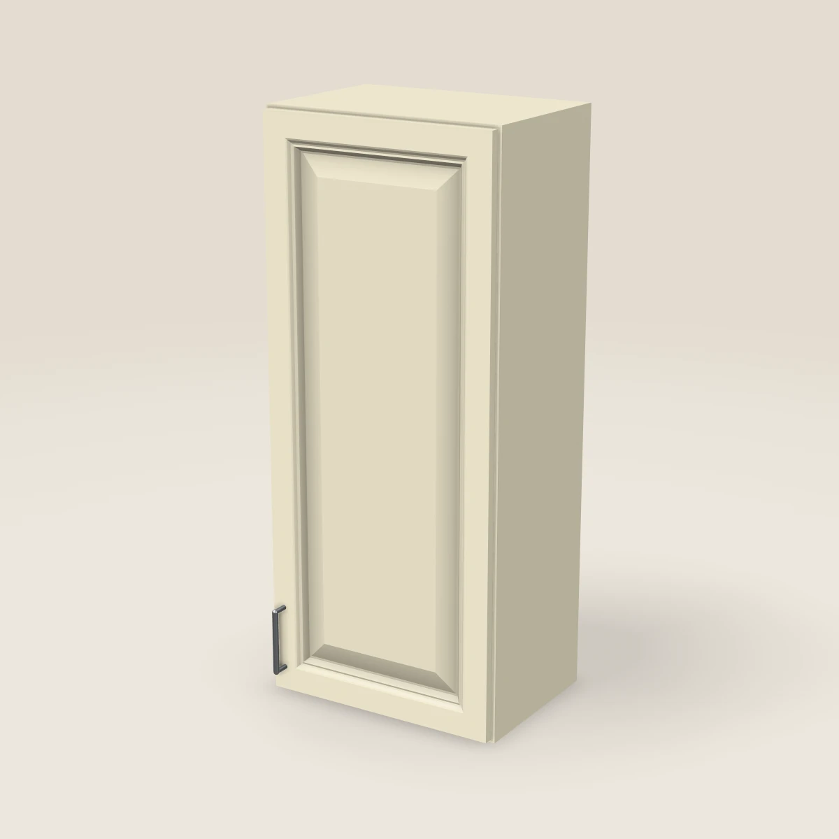 18" Single Door Wall Cabinet — 42" High, 3D picture