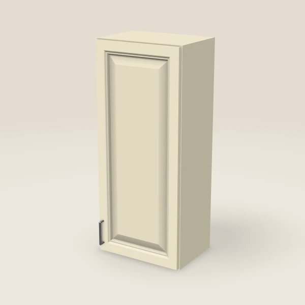 18" Single Door Wall Cabinet — 42" High, 3D picture