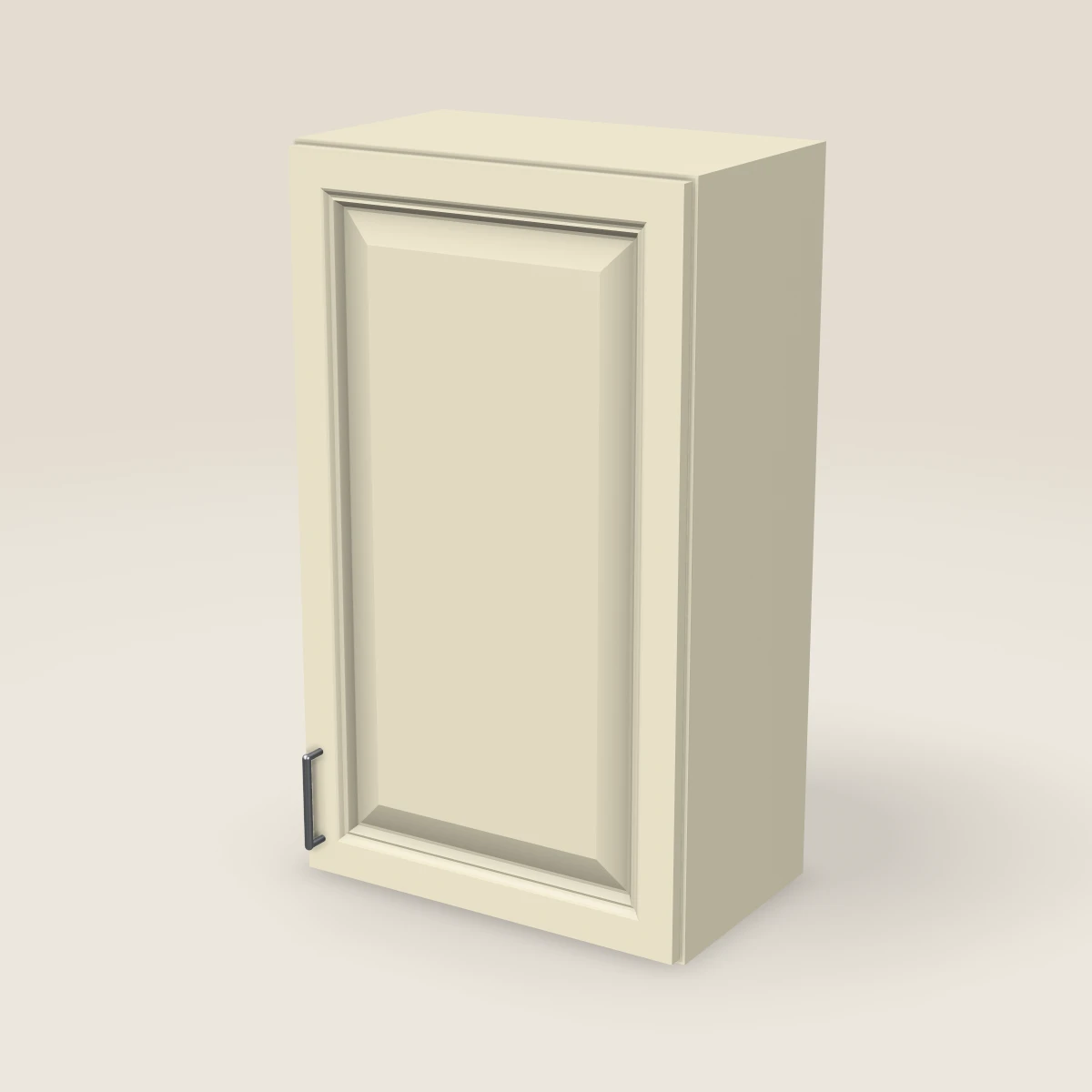 21" Single Door Wall Cabinet — 36" High, 3D picture