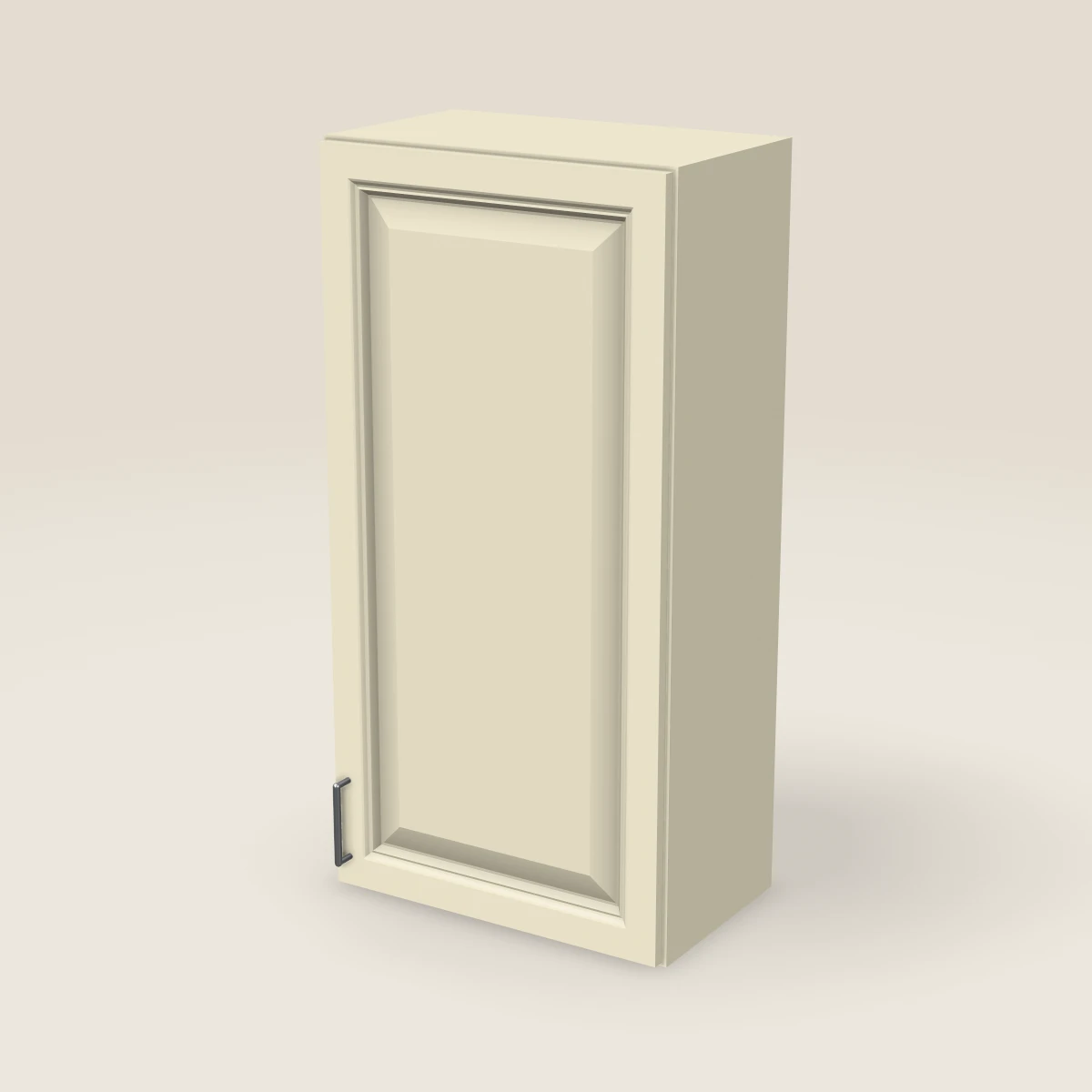 21" Single Door Wall Cabinet — 42" High, 3D picture