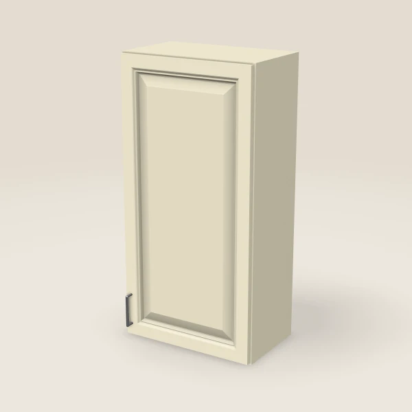 21" Single Door Wall Cabinet — 42" High, 3D picture