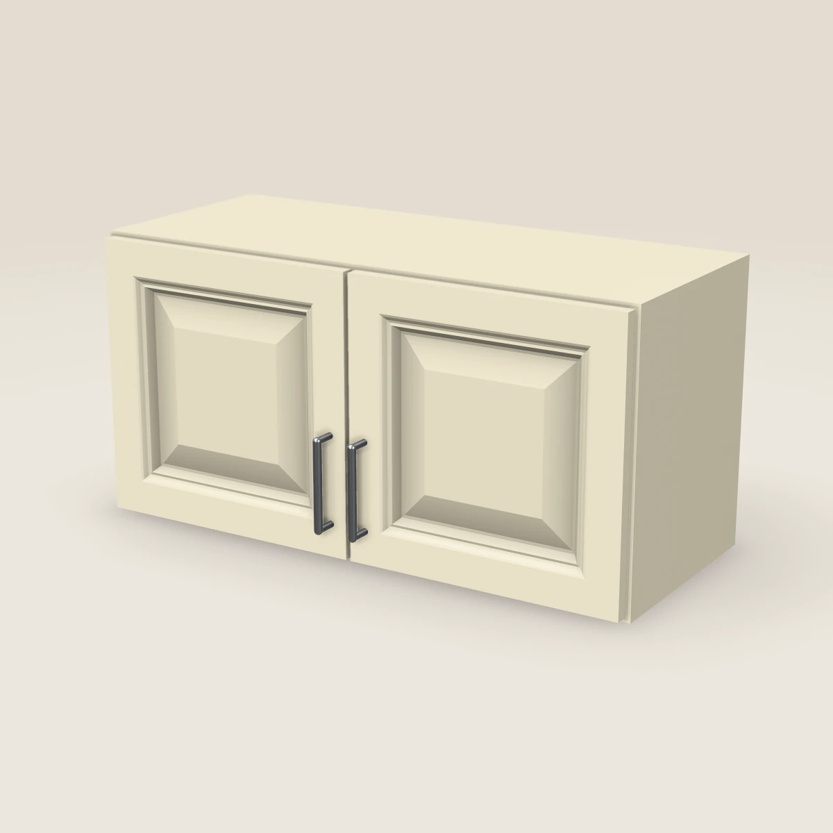 30" Double Door Wall Cabinet — 15" High, 3D picture