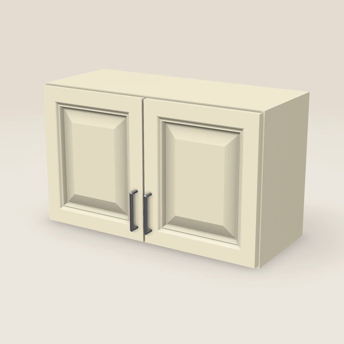 30" Double Door Wall Cabinet — 18" High, 3D picture