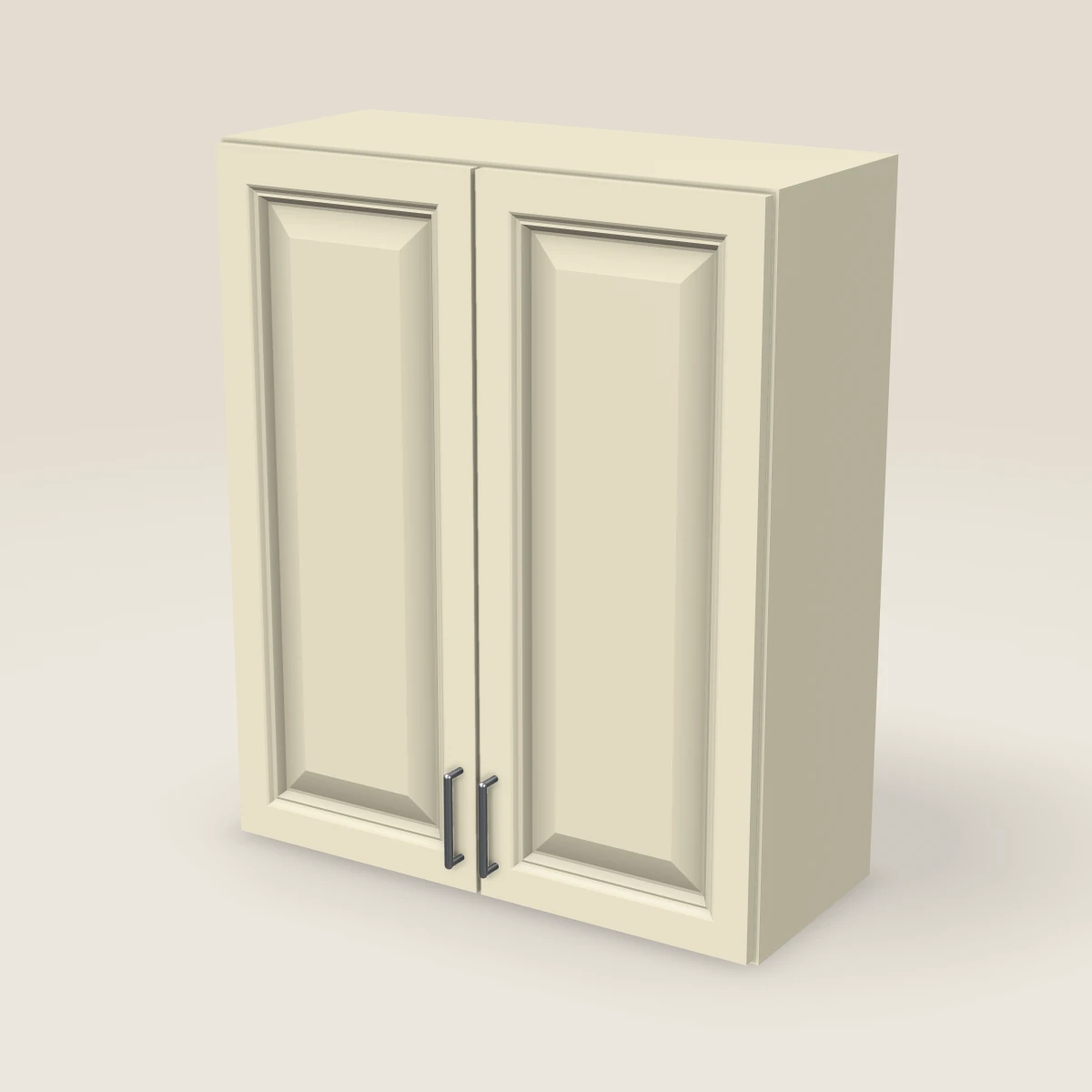 Gabinete de pared de dos puertas de 30" — 36" de alto, imagen en 3D