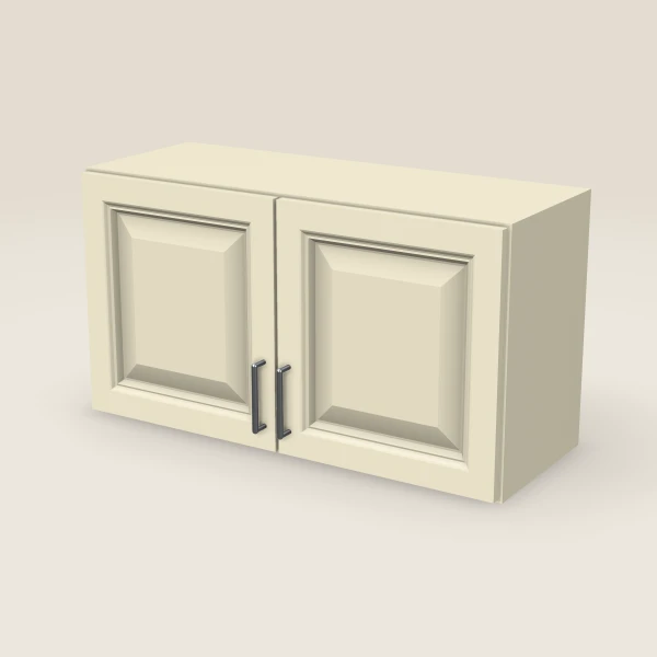 33" Double Door Wall Cabinet — 18" High, 3D picture