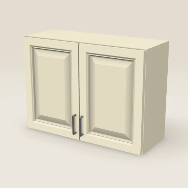 33" Double Door Wall Cabinet — 24" High, 3D picture