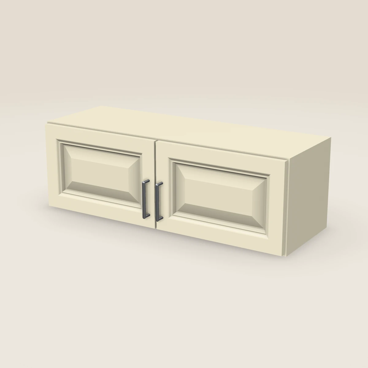 36" Double Door Wall Cabinet — 12" High, 3D picture