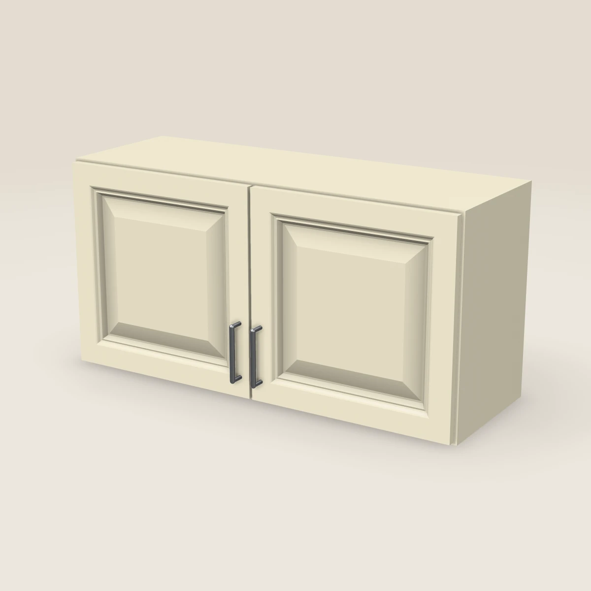 36" Double Door Wall Cabinet — 18" High, 3D picture